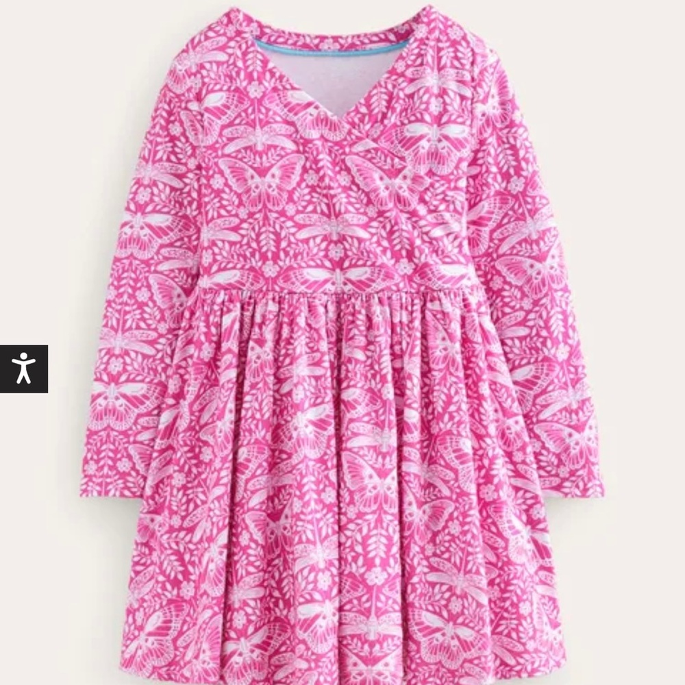Mini Boden Twirly Ballerina Dress (pink)